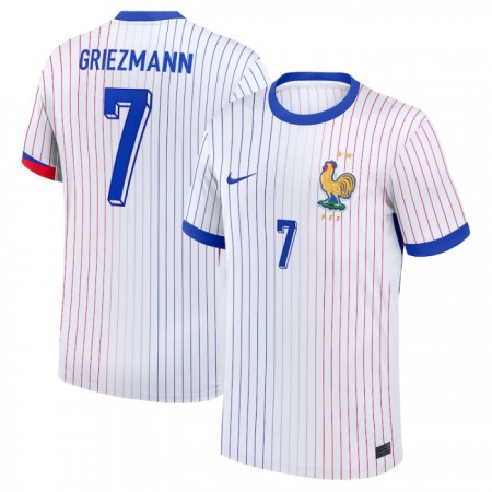 Jalkapallo Pelipaidat/Peliasut Ranska Griezmann 7 Vieraspelipaita Euro 2024